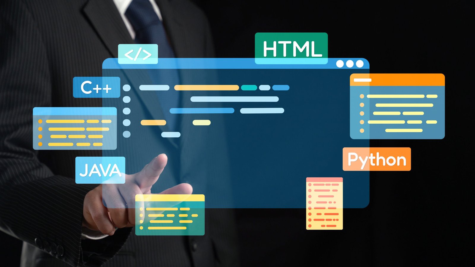 Affordable Website Design for Landscaping Services - Boost Your Business Online 2 software developer work with coding overlays programming languages eide scaled