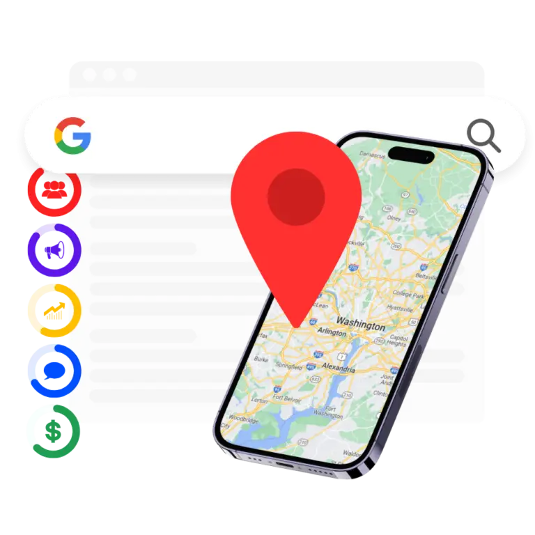 Search Engine Optimization 17 pin local map